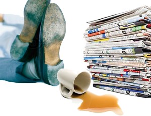 Coffee knocked over copy