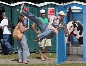 My new 'Rodeo Commode' could solve the growing bathroom rage problem.