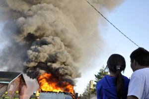 My amazing wife, who took all of these photos, brought our oldest son and youngest daughter, who are either potential firefighters or arsonists. I can't tell yet...