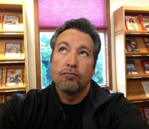 This is what I look like in deep thought. Or trying to get something out of my tooth. Or when there's a fly in the library.