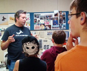 It was clear my presentation to members of the Boys & Girls Club had them enthralled. Or was it a stray nose hair?