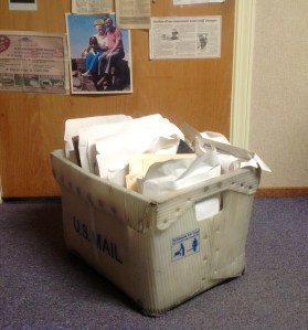 The Box, home to 30 years of unidentified and unclaimed photos submitted to Siuslaw News, usually while attached to a rock.