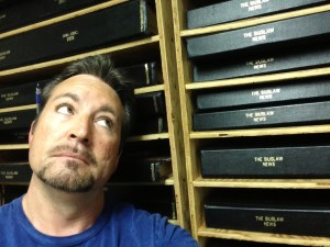 Looking through our newspaper's morgue, which will probably never have it's own CSI spin-off.