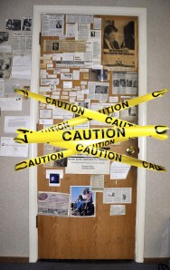 The Door... sentinel of journalistic history and protector of olfactory senses prior to flushing.