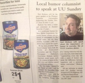 As you can see, I'm positioning myself for potential sponsorship from Swanson's.