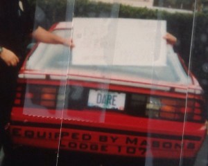 Red Camero belonging to the Masons...