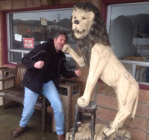 If you've never been sucker-punched by a wooden lion, I don't recommend it. 