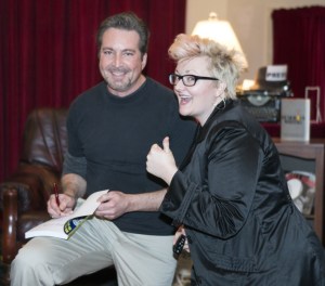 The only woman besides my wife who messes with my hair.