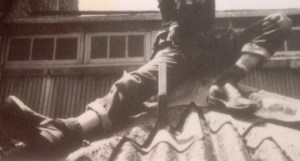 Smartly-cuffed jeans accented by pasty-white ankles contrasting dark ankle socks...  