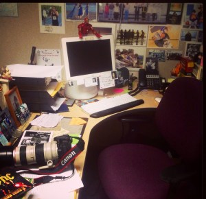 Where the magic happens. Or so I keep telling my editor...