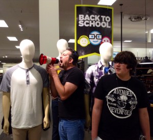 My son really hates it when I call for a price check.