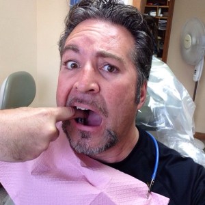 Hey Doc, how about putting on some gloves first?